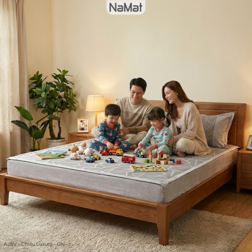 Chiếu mát viscose mây tơ tự nhiên Luxury cao cấp, điều hòa 4 mùa - AJSV