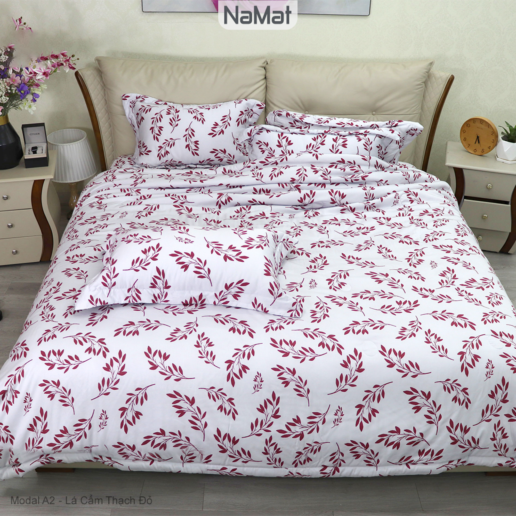 Modal A2 - Bộ Chăn Ga Bọc/Phủ Chần 4 Món Đa năng (4 mùa) - AMD