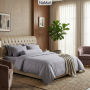 Bamboo dệt kẻ - Bộ Chăn Ga Gối 4 Món Đa Năng (4 mùa) - BBK