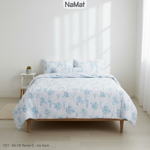 Tencel - Bộ Chăn Ga 4 Món Hè Thu - CET