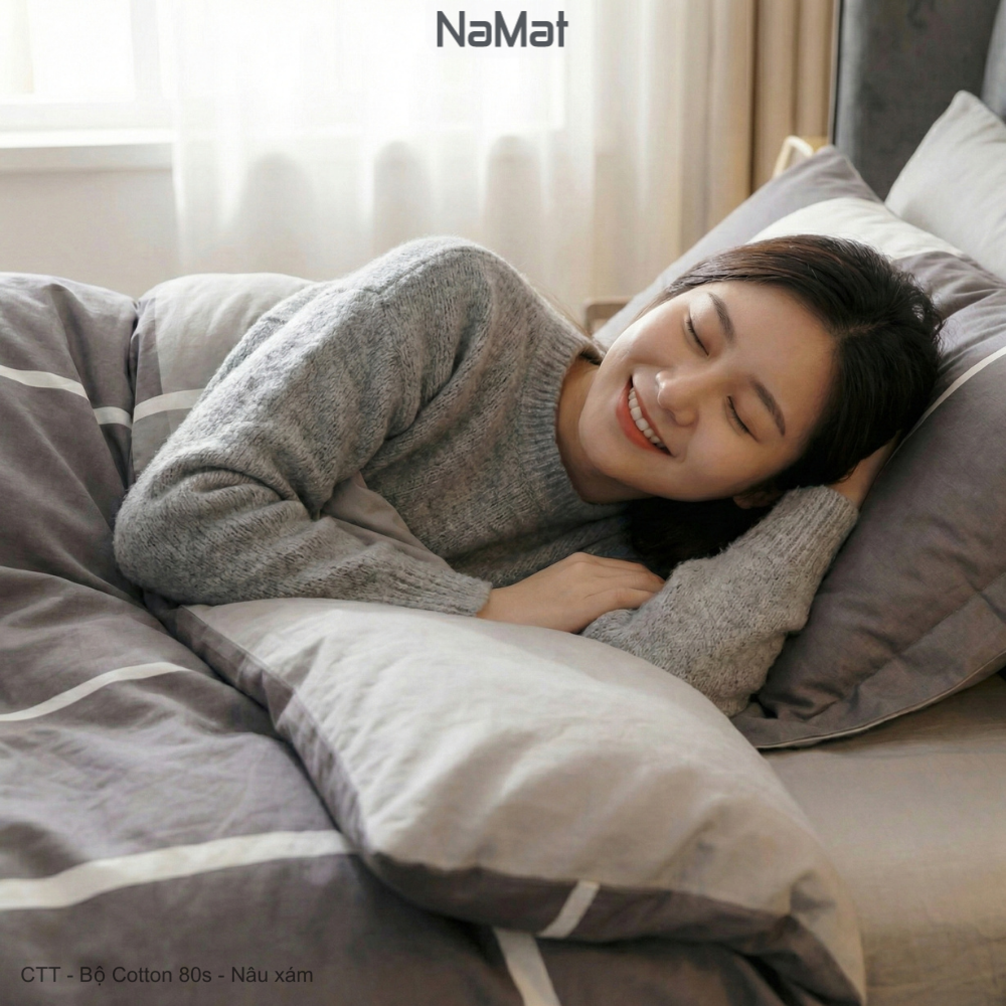 Cotton 80s - Bộ Chăn Ga Gối 4 Món Đa Năng (4 mùa) - CTT