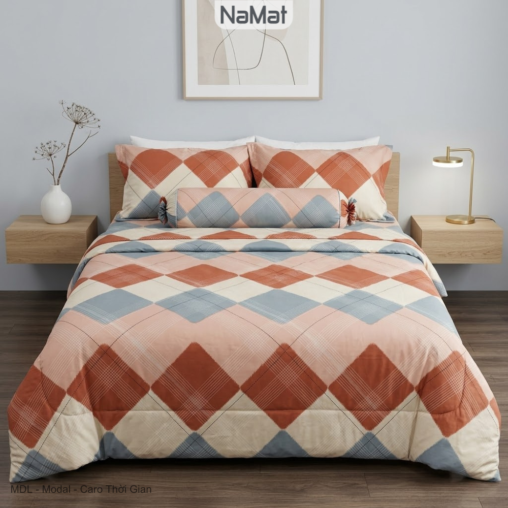 Modal - Bộ Chăn Ga Bọc/Phủ Chần 4 Món Đa năng (4 mùa) - MDL