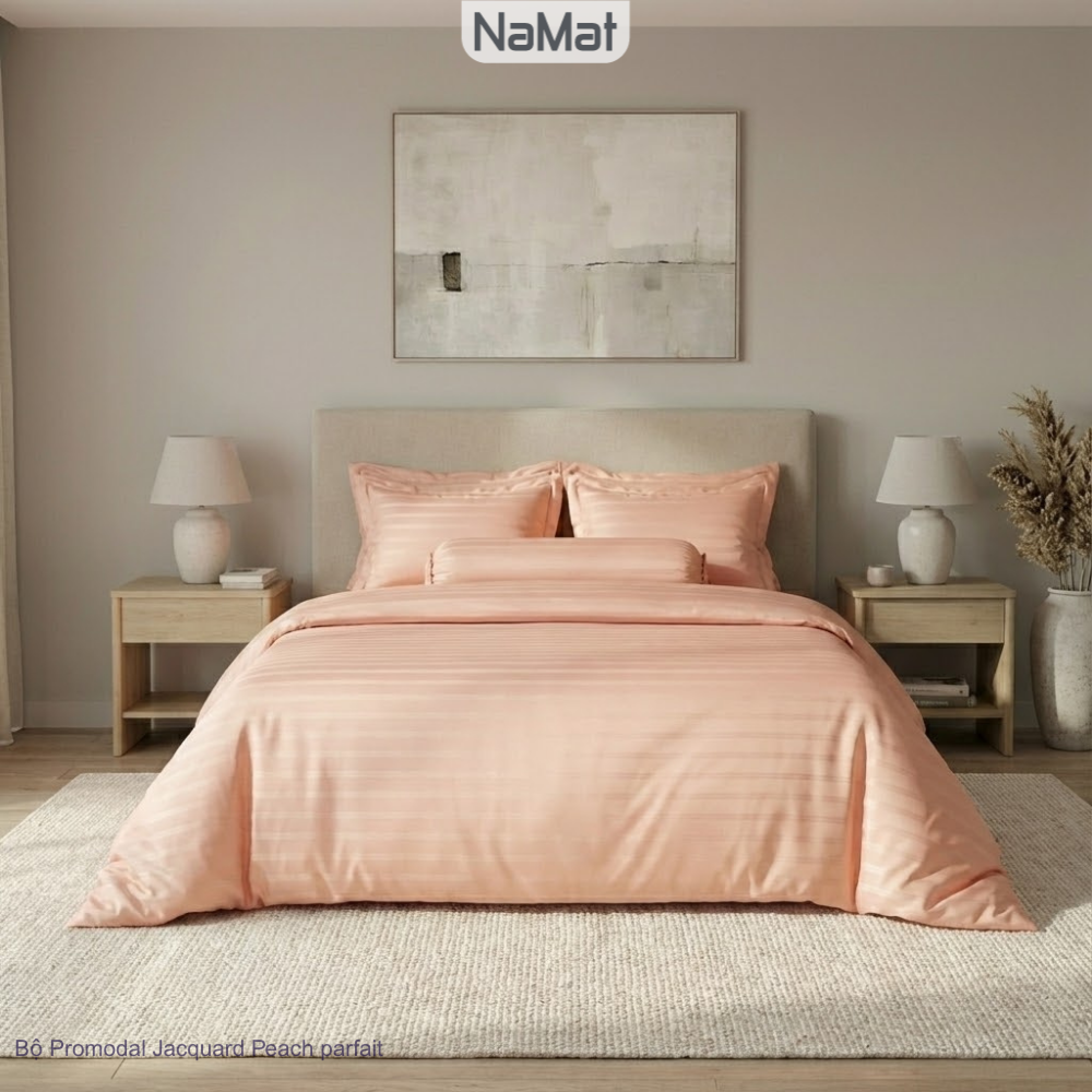 Modal Jacquard - Bộ Chăn Ga Bọc/Phủ Chần 4 Món Đa năng (4 mùa) - RMJ