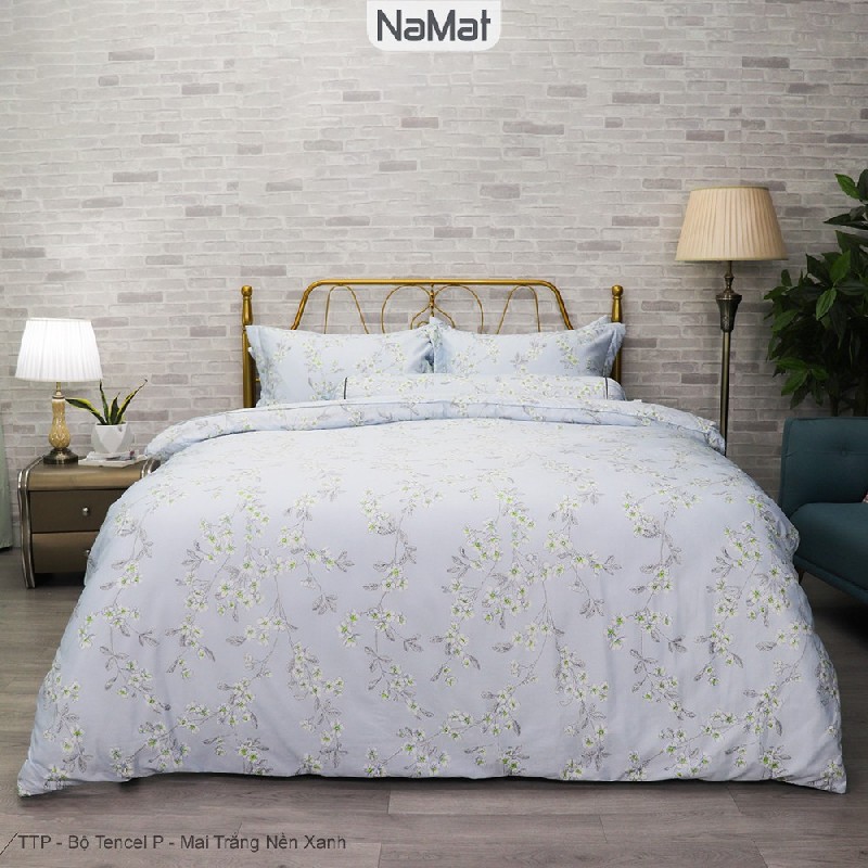 Tencel P - Bộ Chăn Ga Gối 4 Món Hè Thu - TTP