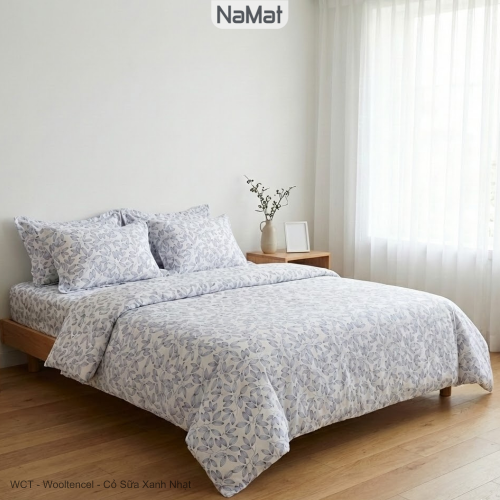 Wooltencel - Bộ Chăn Ga Phủ/Bọc Chần Hè Thu 4 Món - WCT